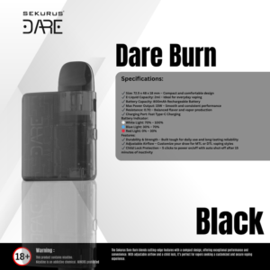 Dare Burn Black