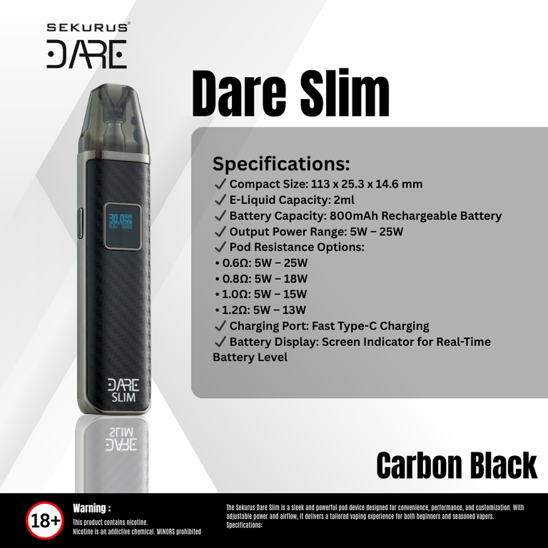 Dare Slim Black