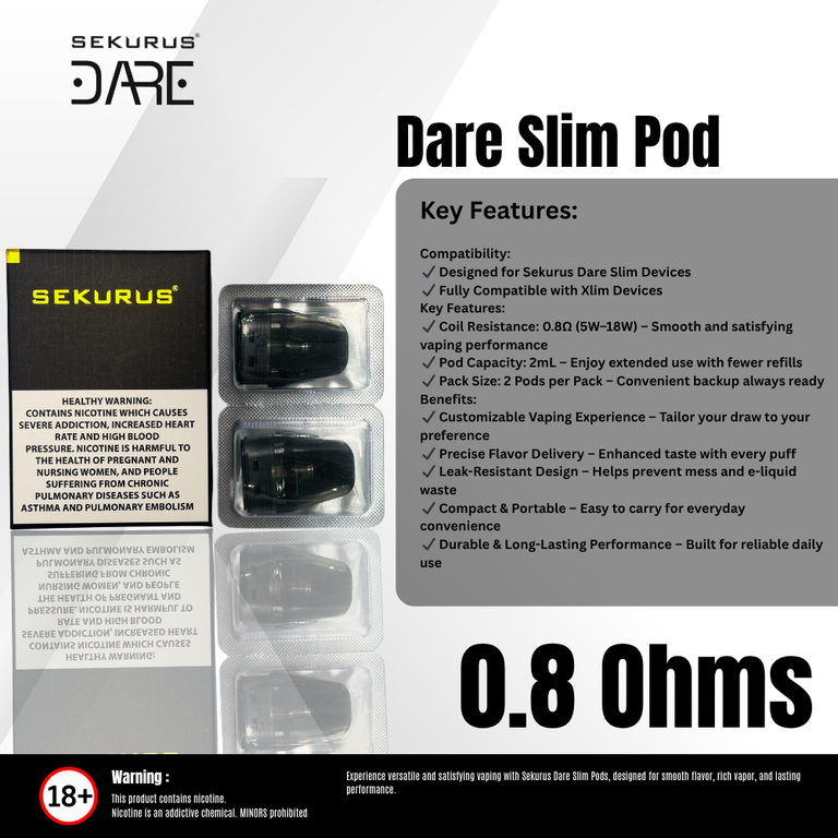 Dare Slim Pod 0.8 ohms