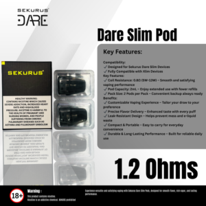 Dare Slim Pods 1.2 ohms