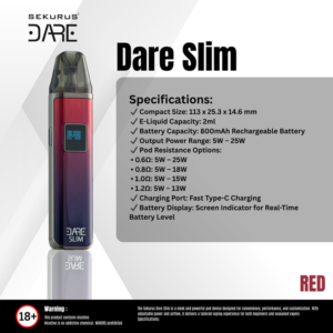 Dare Slim Red