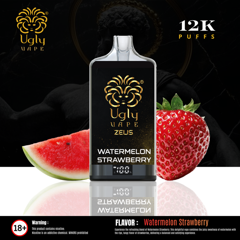 Zeus WATERMELON STRAWBERRY Dis 12000 puffs 20mg